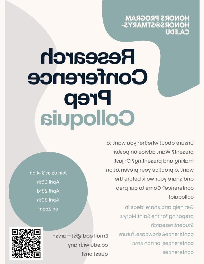 Conference prep colloquia flyer